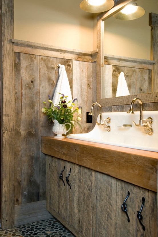 Decoración ideas para el baño baños rústicos, ideas para ...