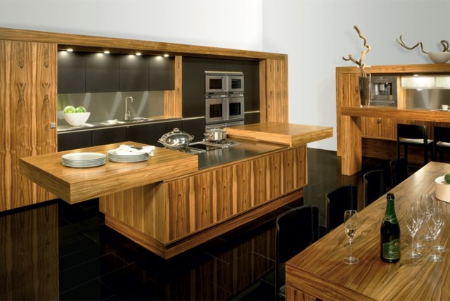 Cocinas con islas de diseño moderno