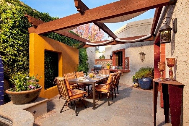 Barbacoas de obra y cocinas exteriores . Imagenes de cocinas rusticas sencillas