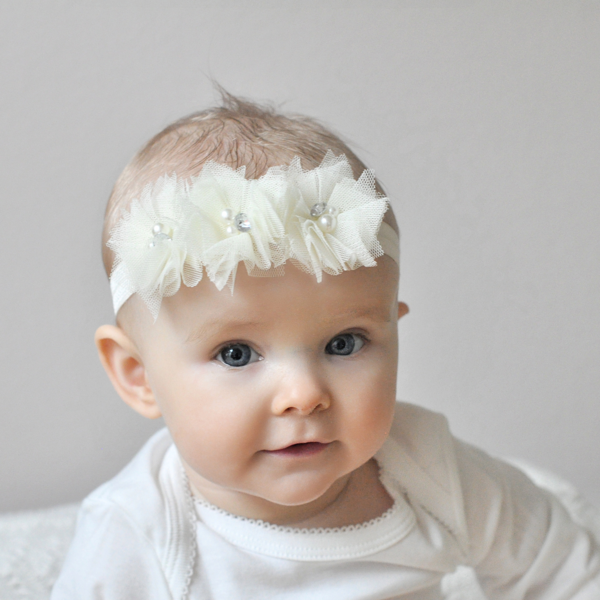 Flores para diademas de bebé - Imagui