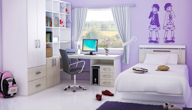 Habitaciones juveniles para chicas adolescentes