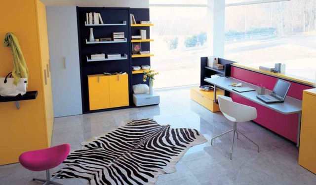 moderna silla habitacion adolescentes iluminacion