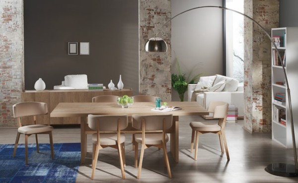 Muebles de comedor en el salón para las cenas especiales