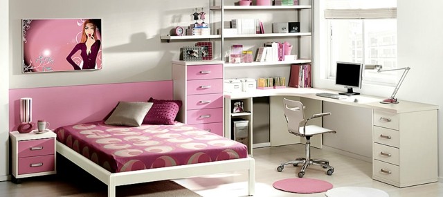 Habitaciones juveniles para chicas adolescentes