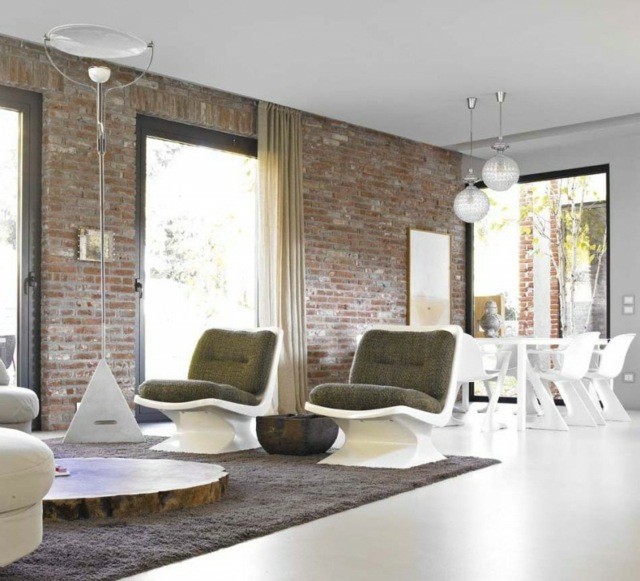 salon amplio muebles estilo moderno diseño