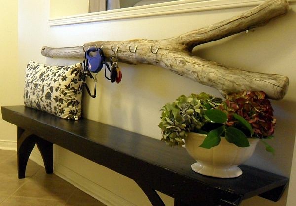 Maderas flotantes como adornos para el hogar Decoracion contemporanea con mesas tronco