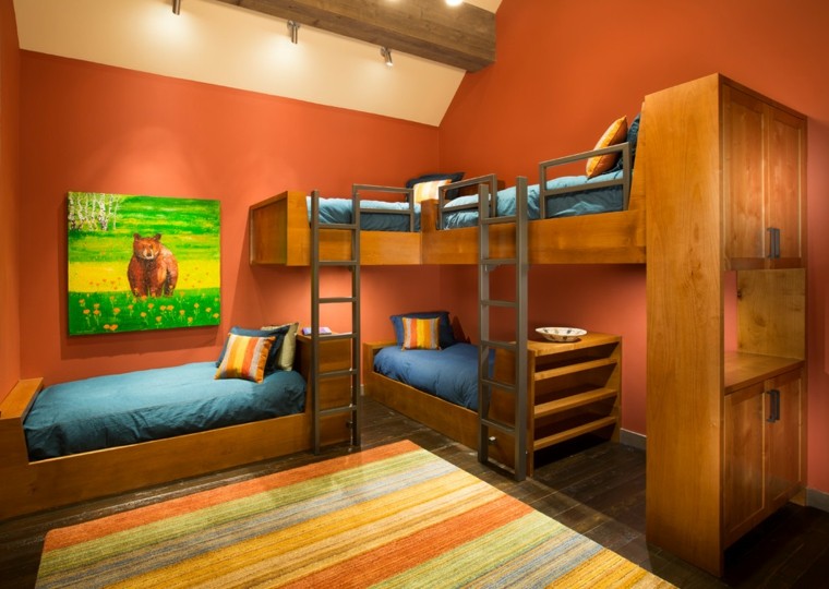 Decoracion rustica para los dormitorios juveniles