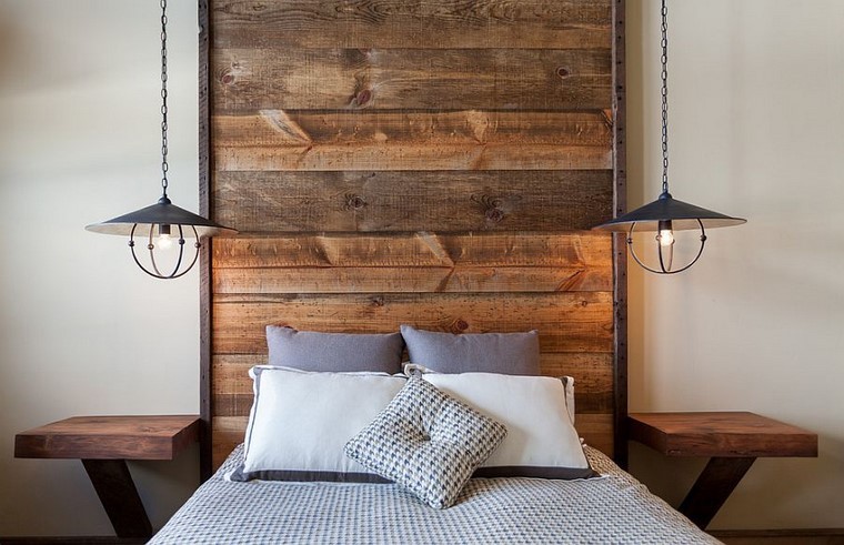 Cabeceros de cama ideas ingeniosas con madera Madera Sala De inspiraciones