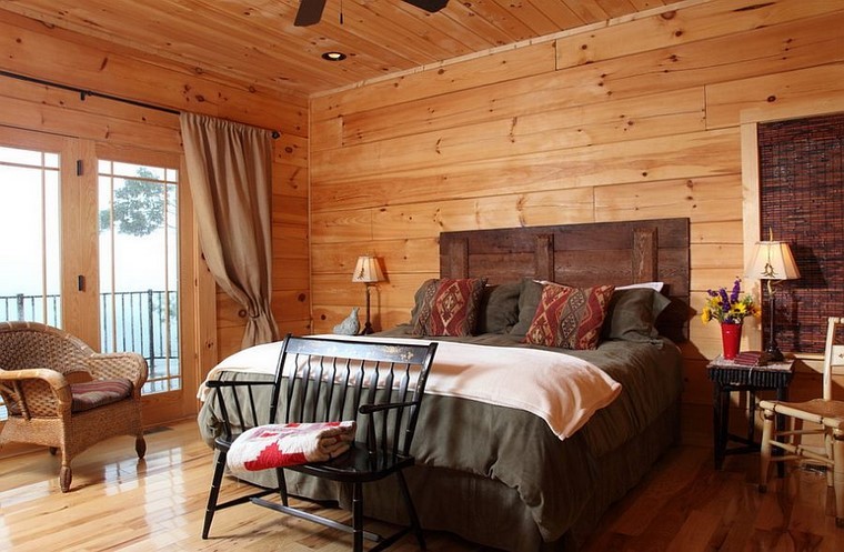Cabeceros de cama ideas ingeniosas con madera Madera Sala De inspiraciones