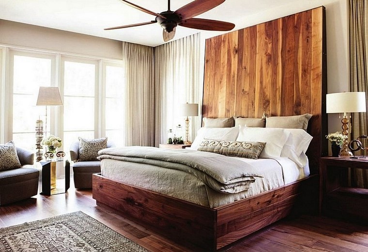 Cabeceros de cama ideas ingeniosas con madera Madera Sala De inspiraciones