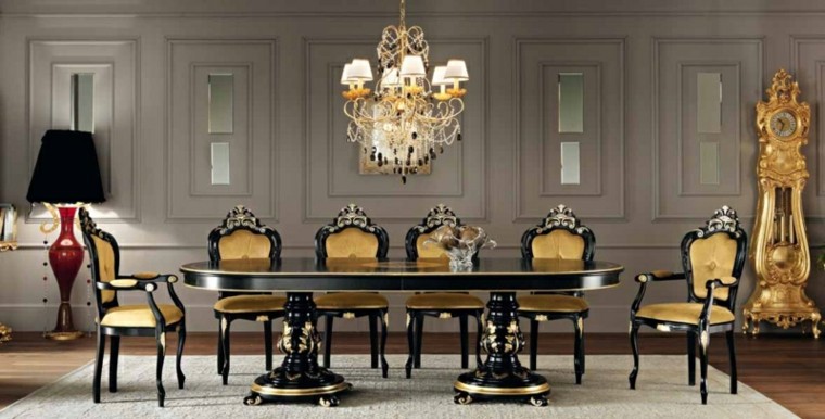 Color negro y dorado, elegancia para espacios interiores