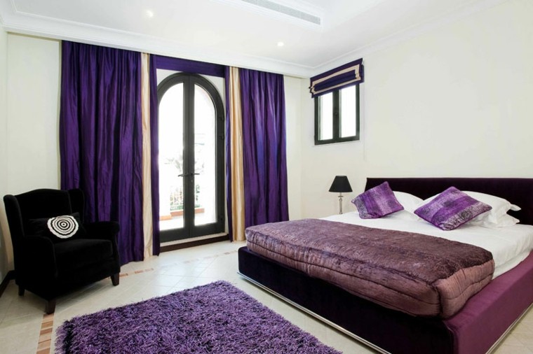 Habitaciones modernas para solteras y solteros. Cortinas diseño Quarto