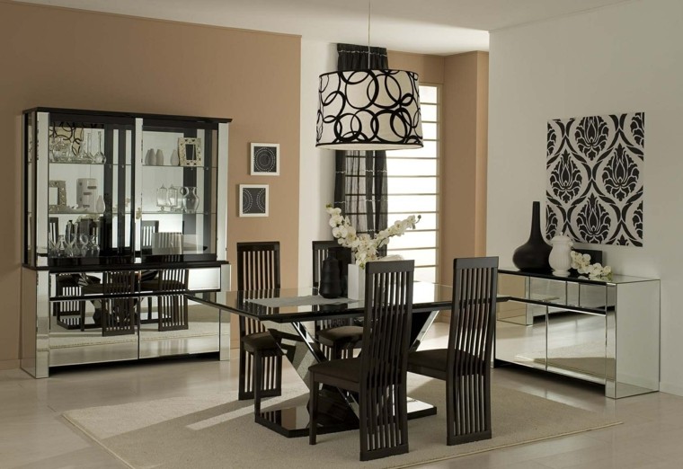 Mesas de comedor y sillas de comedor ideas excepcionales Decoracion contemporanea con mesas tronco