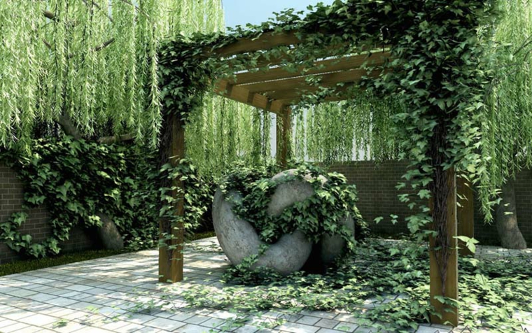 Pergolas jardin de madera, una zona de recreo ideal
