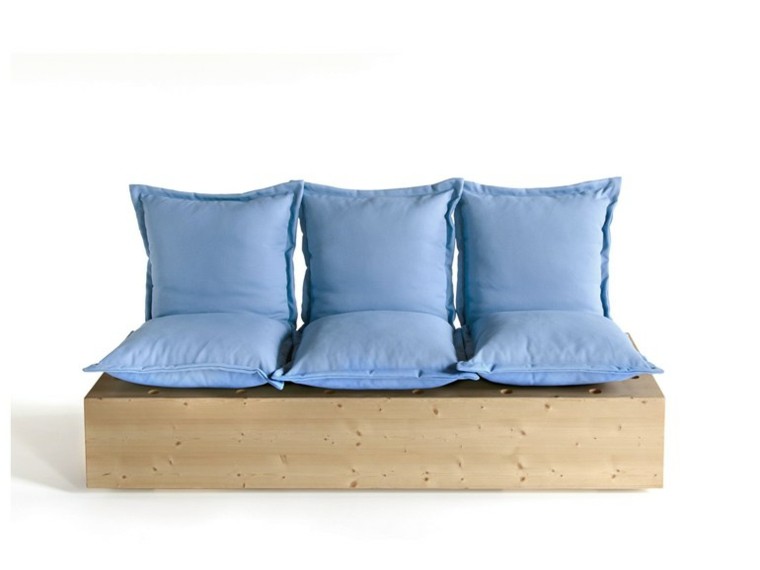 Sofas de diseño para los jardines modernos Sofas madera