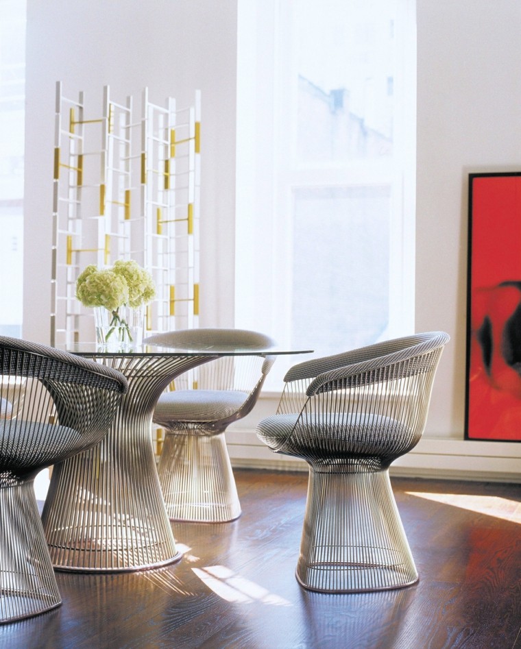 Mesas de comedor y sillas de comedor ideas excepcionales Muebles de comedor con la mesa de vidrio y sillas de colores