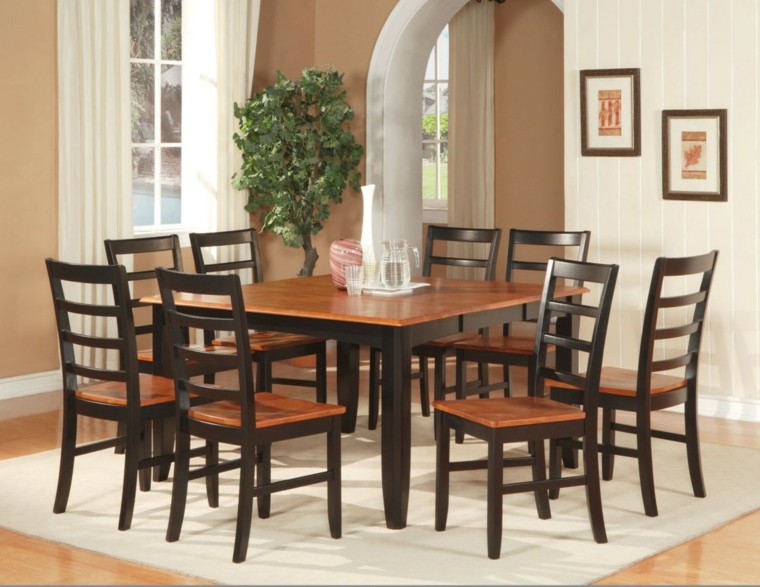 Mesas de comedor y sillas de comedor ideas excepcionales Comedores color plata