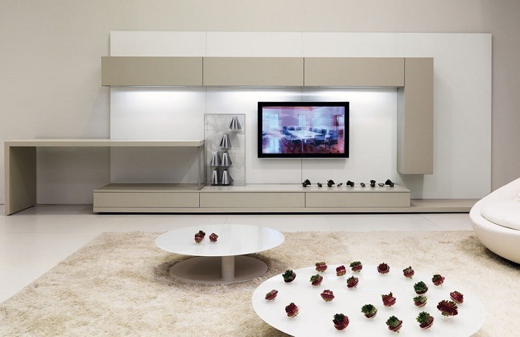 Muebles tv y bibliotecas para el salón o sala de estar Mueblesmodernosdesala