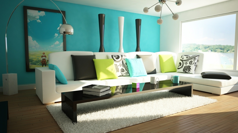 Sala de estar para apartamento de soltero, todo un lujo