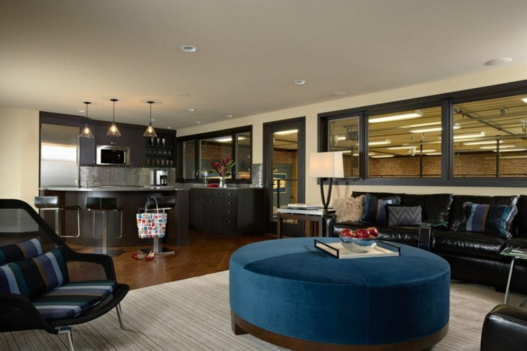 Sala de estar para apartamento de soltero, todo un lujo Muebles esquineros para sala modernos