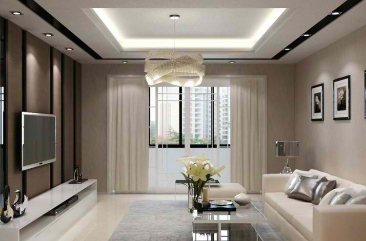 Salones modernos: 50 ideas minimalistas increÃbles. Lamparas para living comedor modernas