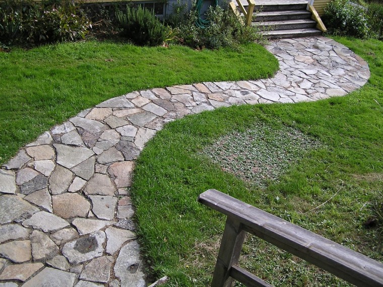 Senderos jardines 75 ideas prácticas para el hogar. De creativo Piedra camino