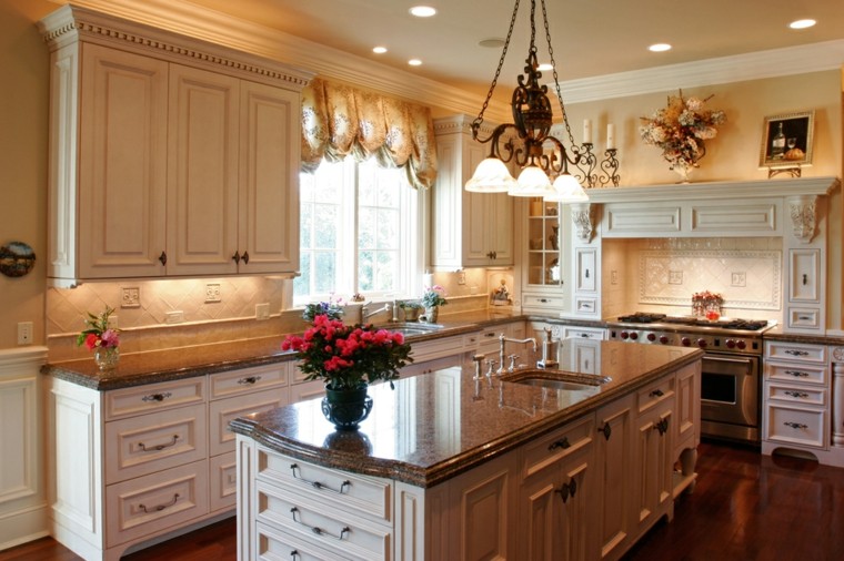 Cocinas blancas con muebles de madera muy modernas Cocinas integrales de madera pequeñas