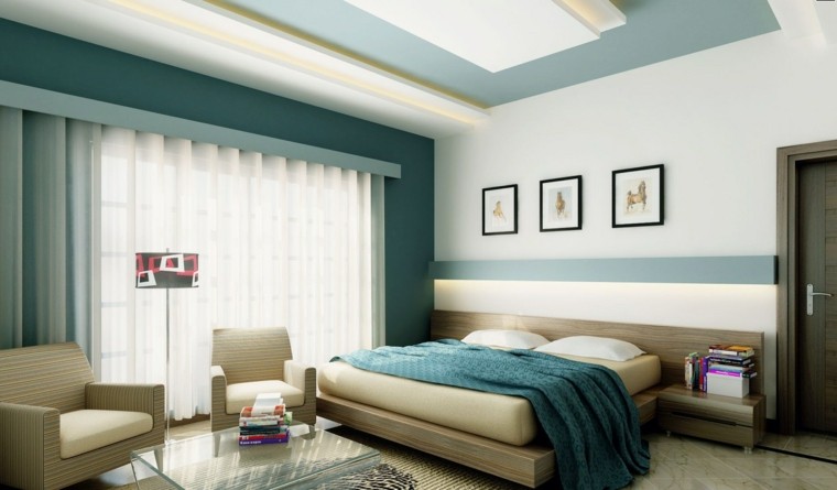 Combinaciones de colores para las paredes del dormitorio Colores para dormitorios matrimoniales