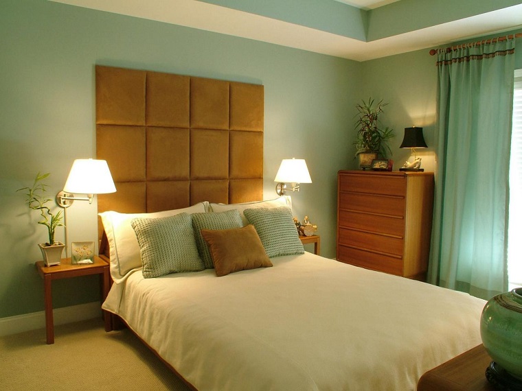 Combinaciones de colores para las paredes del dormitorio
