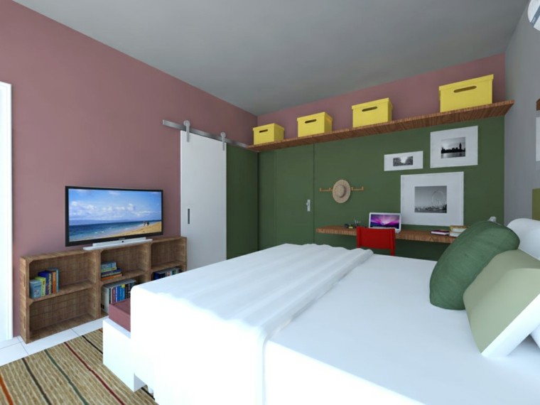 Combinaciones de colores para las paredes del dormitorio