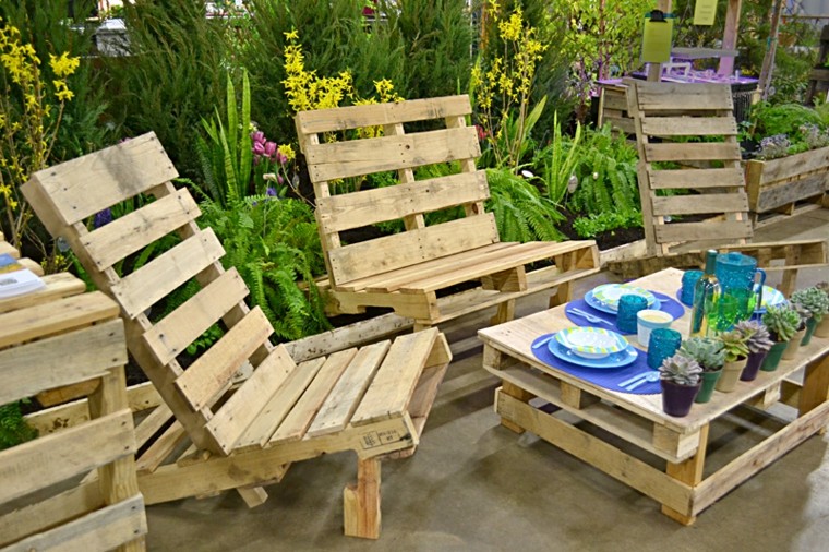 Muebles hechos con palets de madera, cincuenta ideas