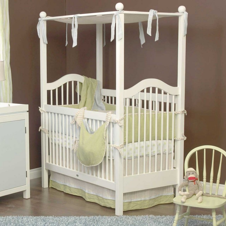 Decoración cunas bebe con dosel adorables