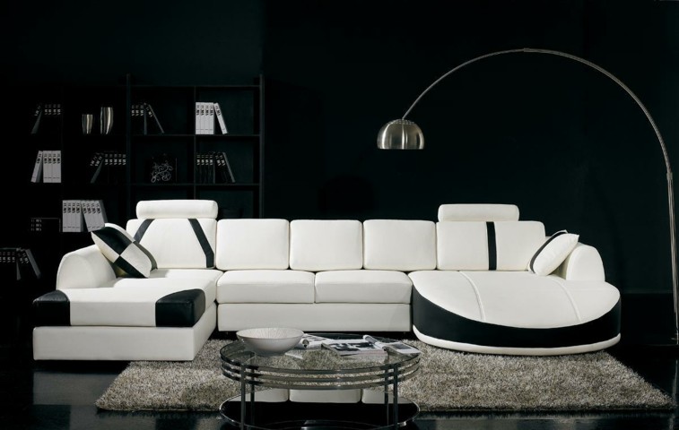 Decorar salas de estar en blanco y negro, ¿se atreve?