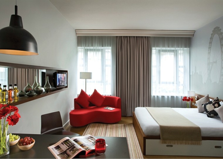 Decoracion de interiores para espacios pequeños Diseños de interiores de salas y comedores