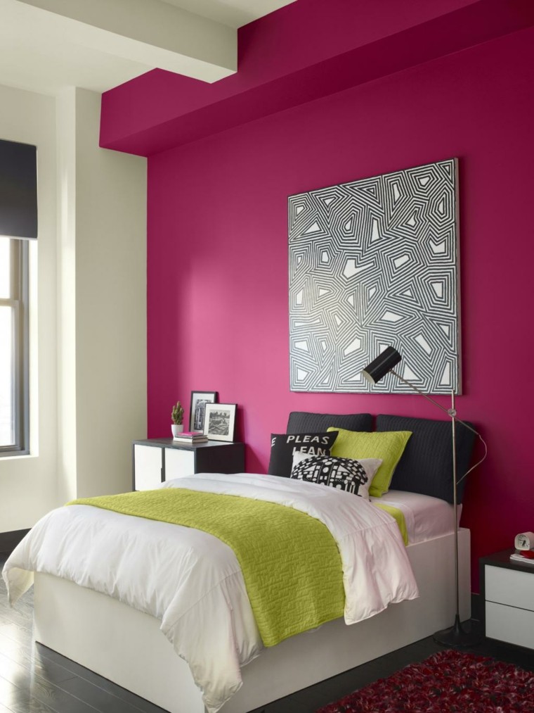 Combinaciones de colores para las paredes del dormitorio