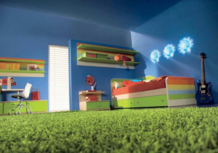 Dormitorios juveniles: 100 ideas para tu adolescente Habitaciones azules