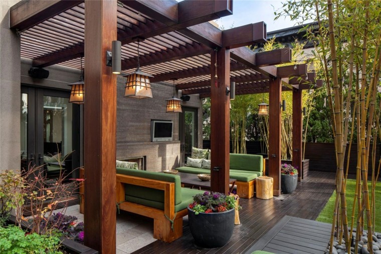 Ideas para terrazas, patios o balcones acogedores. Patios piso diseño