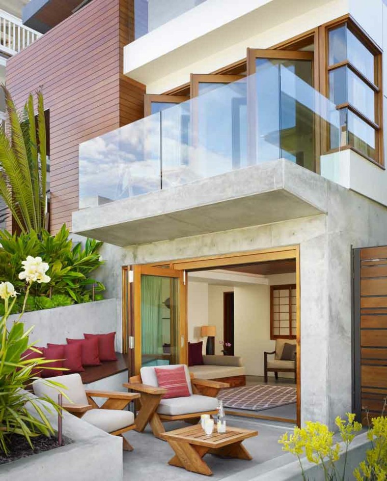 Ideas para patio pequeno modern patio & outdoor Covered patio decoración