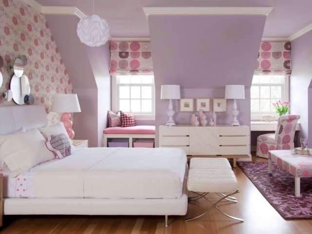 Paleta de colores para el dormitorio, es hora de un cambio Recamara de ninas color lila