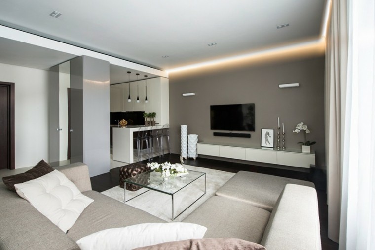 Iluminacion indirecta led salon y salas de estar