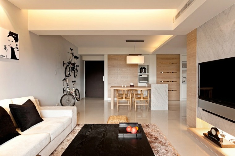 Iluminacion indirecta led salon y salas de estar Lamparas led para comedor