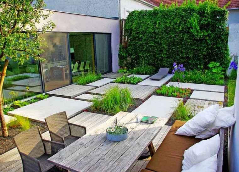 Jardin minimalista - armonía de las formas en 50 ideas.