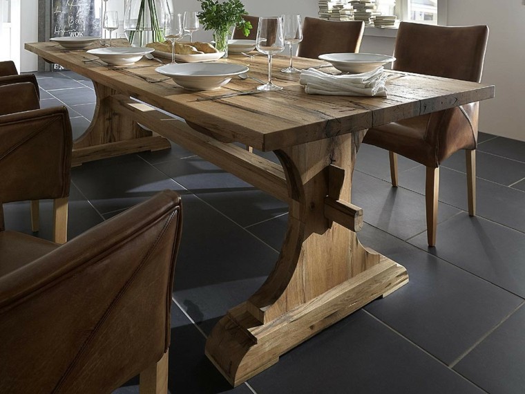 Muebles rusticos, aires campestres para todo espacio. Bases para mesa de comedor