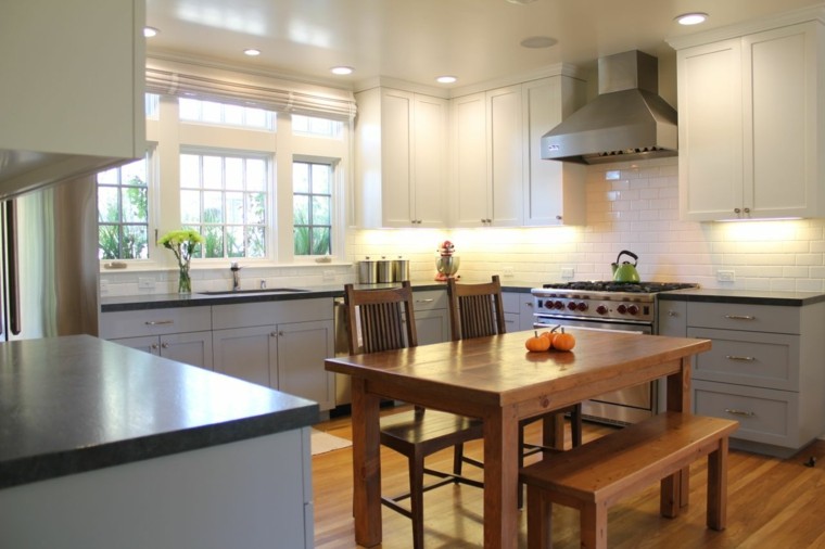 Blanco y madera cincuenta ideas para decorar tu cocina