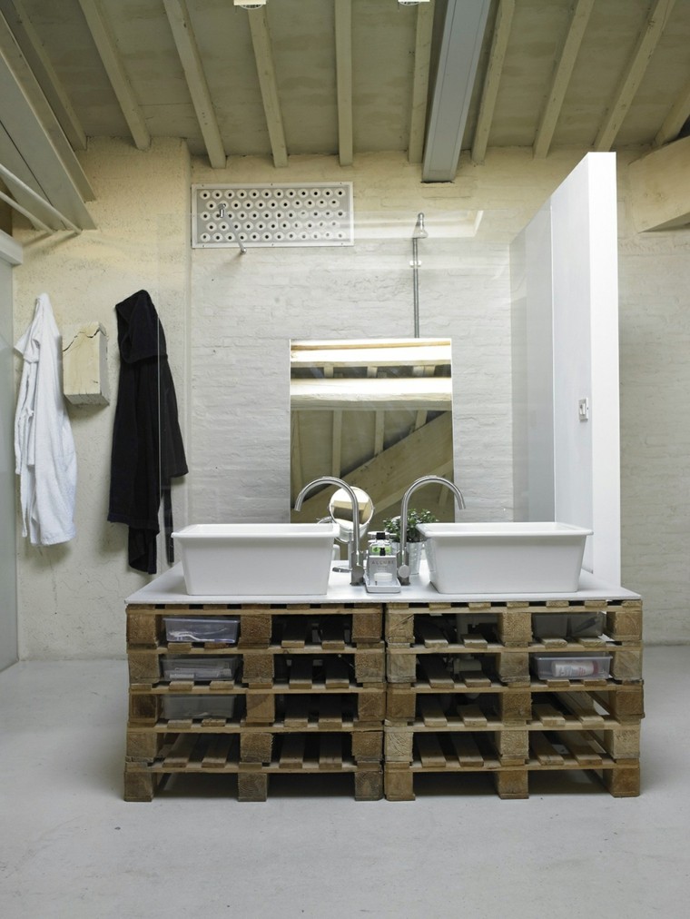 Muebles hechos con palets 100 ideas para el hogar. Cocina Salon creativo