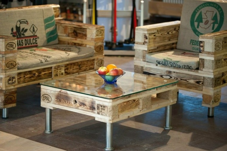 Muebles hechos con palets de madera, cincuenta ideas
