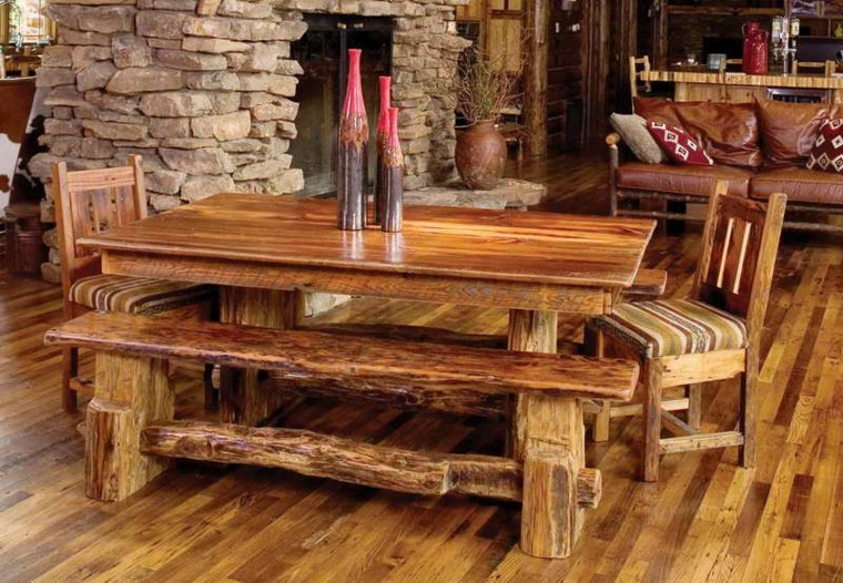 Muebles rusticos, aires campestres para todo espacio. Jardin cabaña decoración