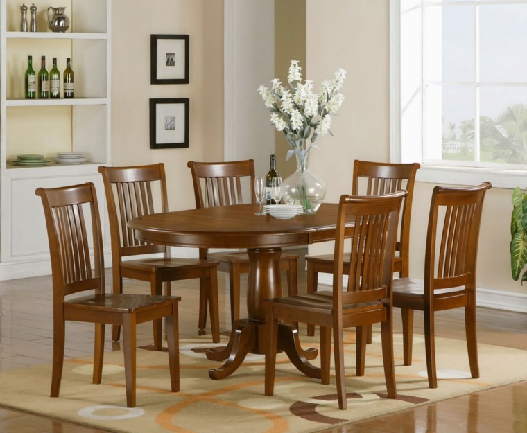 Sillas de comedor baratas modelos bonitos Salon comedor de madera