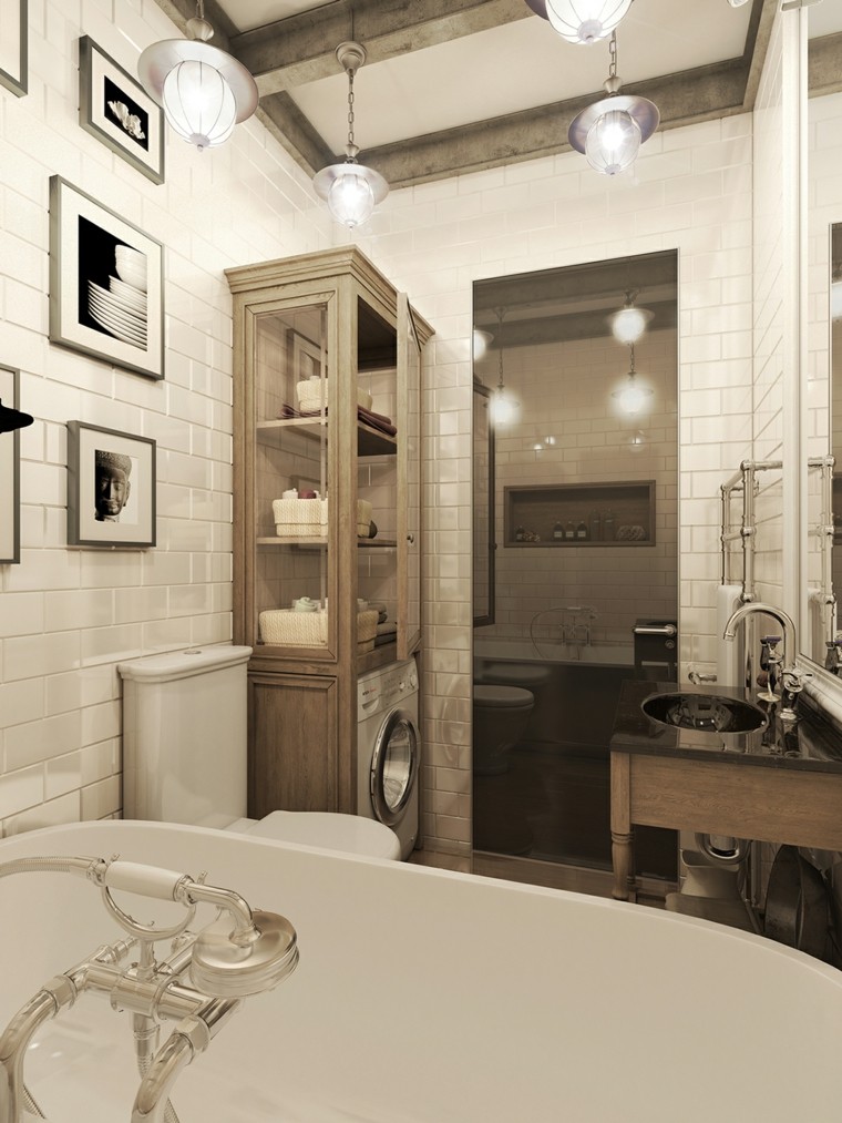 Pisos pequeños con paredes de ladrillo y diseño moderno Piso Modernos diseño