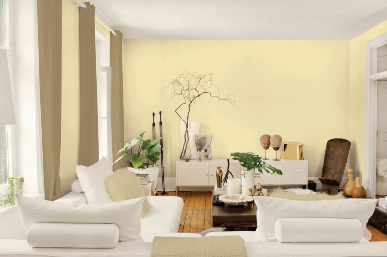 Pinturas para salón ideas de combinaciones modernas